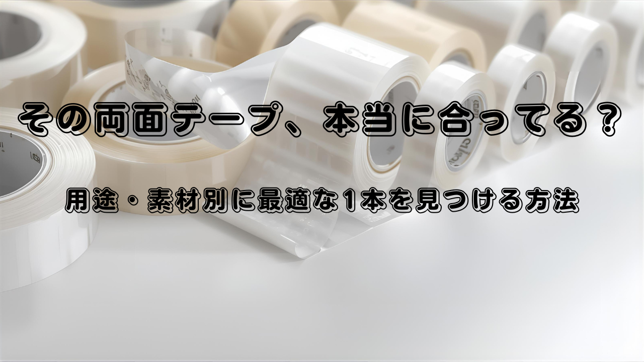 両面テープの特長と選び方