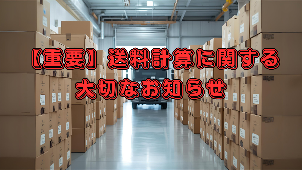 配送センターの倉庫にきれいに積まれた段ボール箱とトラック。